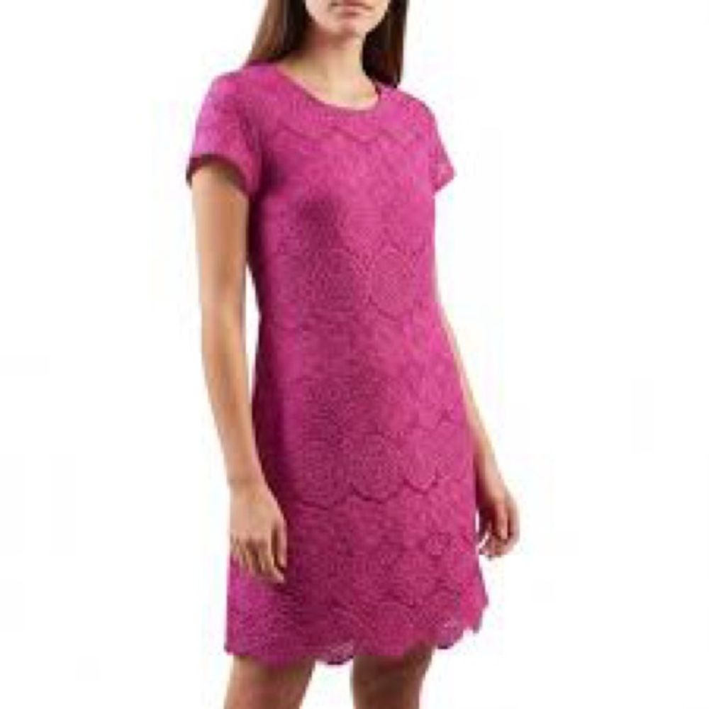 Laundry by Shelli Segal Cap Sleeve Lace Dress Size 4